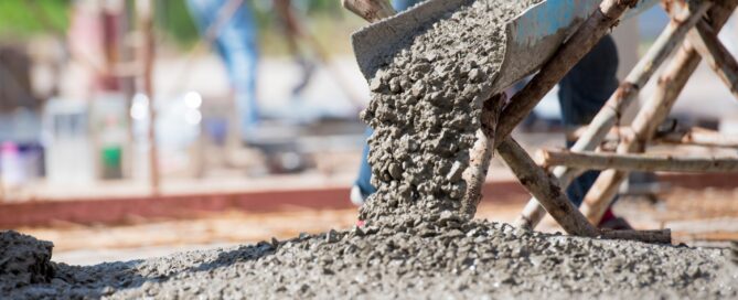 A concrete construction project
