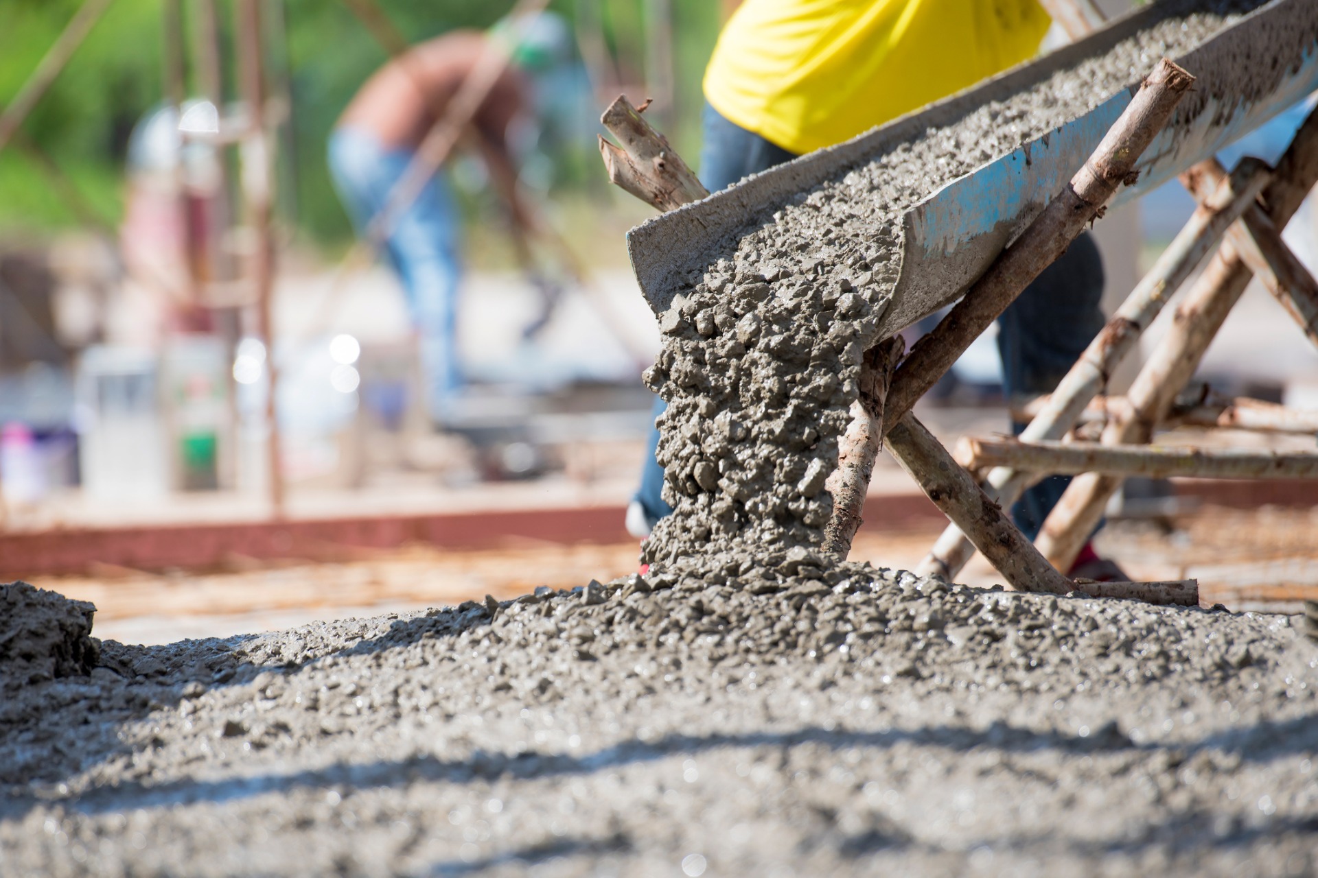 A concrete construction project